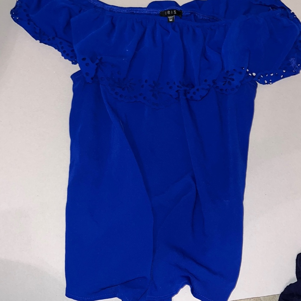 Royal blue nice blouse